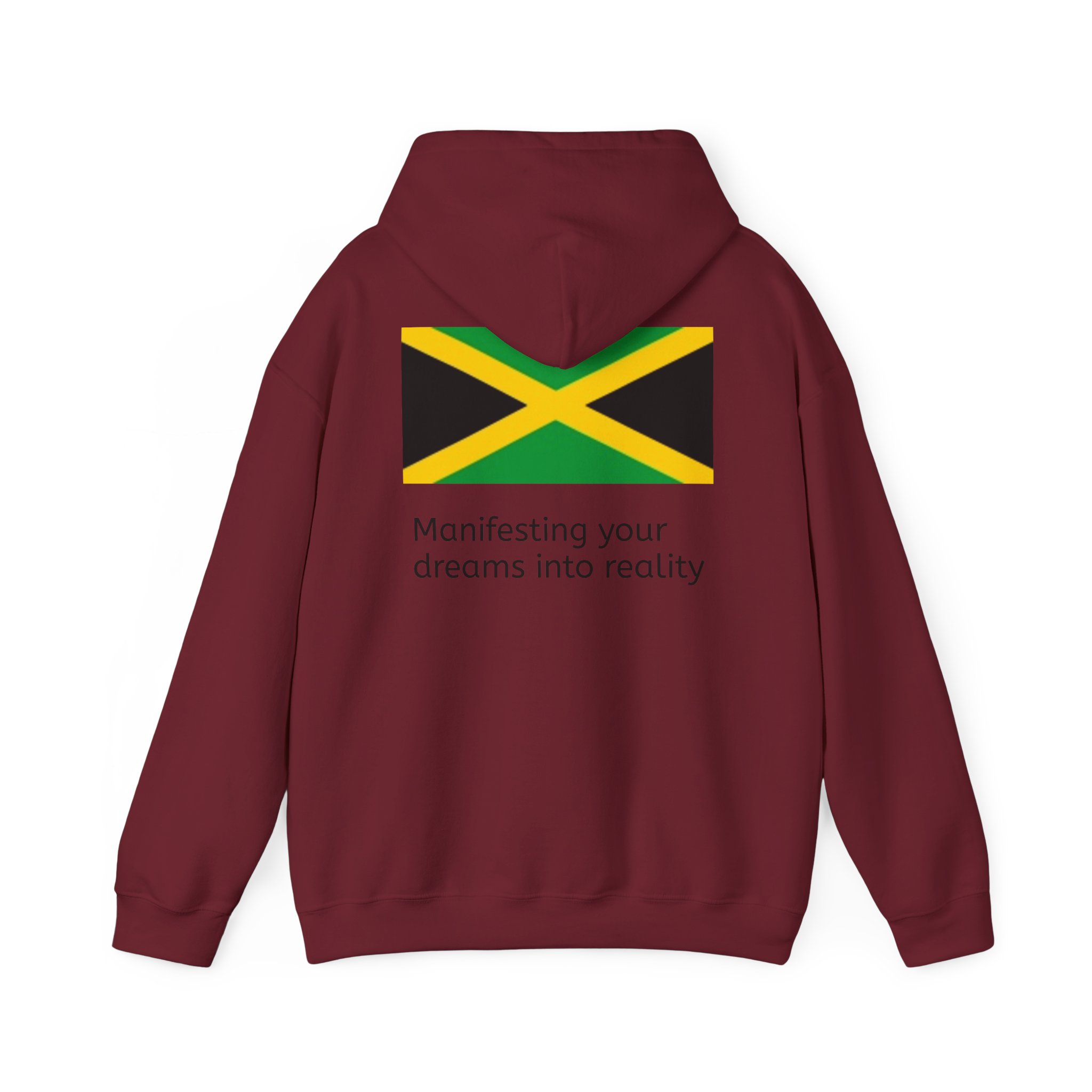 Jamaica Flag Hoodie – "Manifesting Your Dreams to Reality" Cozy Pullover - Image 34