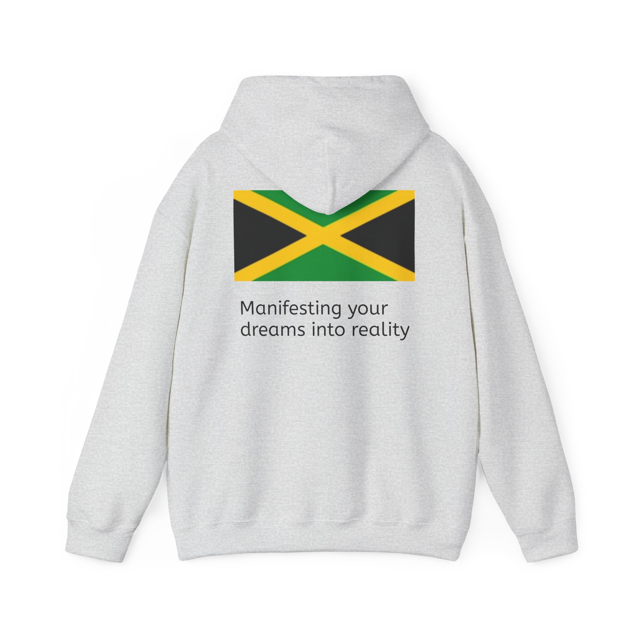 Jamaica Flag Hoodie – "Manifesting Your Dreams to Reality" Cozy Pullover - Image 10