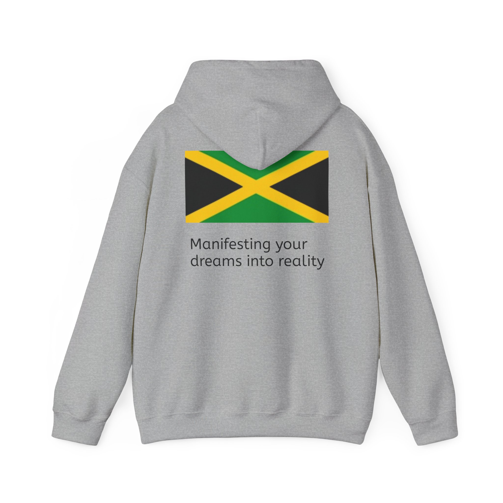 Jamaica Flag Hoodie – "Manifesting Your Dreams to Reality" Cozy Pullover - Image 18