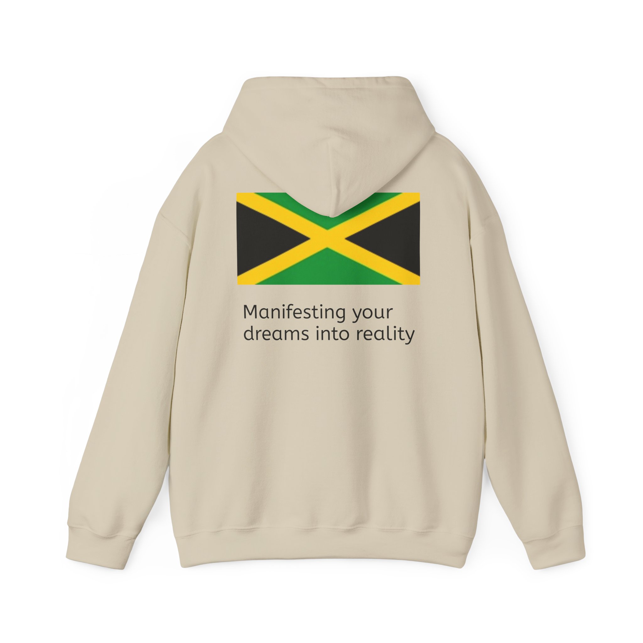 Jamaica Flag Hoodie – "Manifesting Your Dreams to Reality" Cozy Pullover - Image 14
