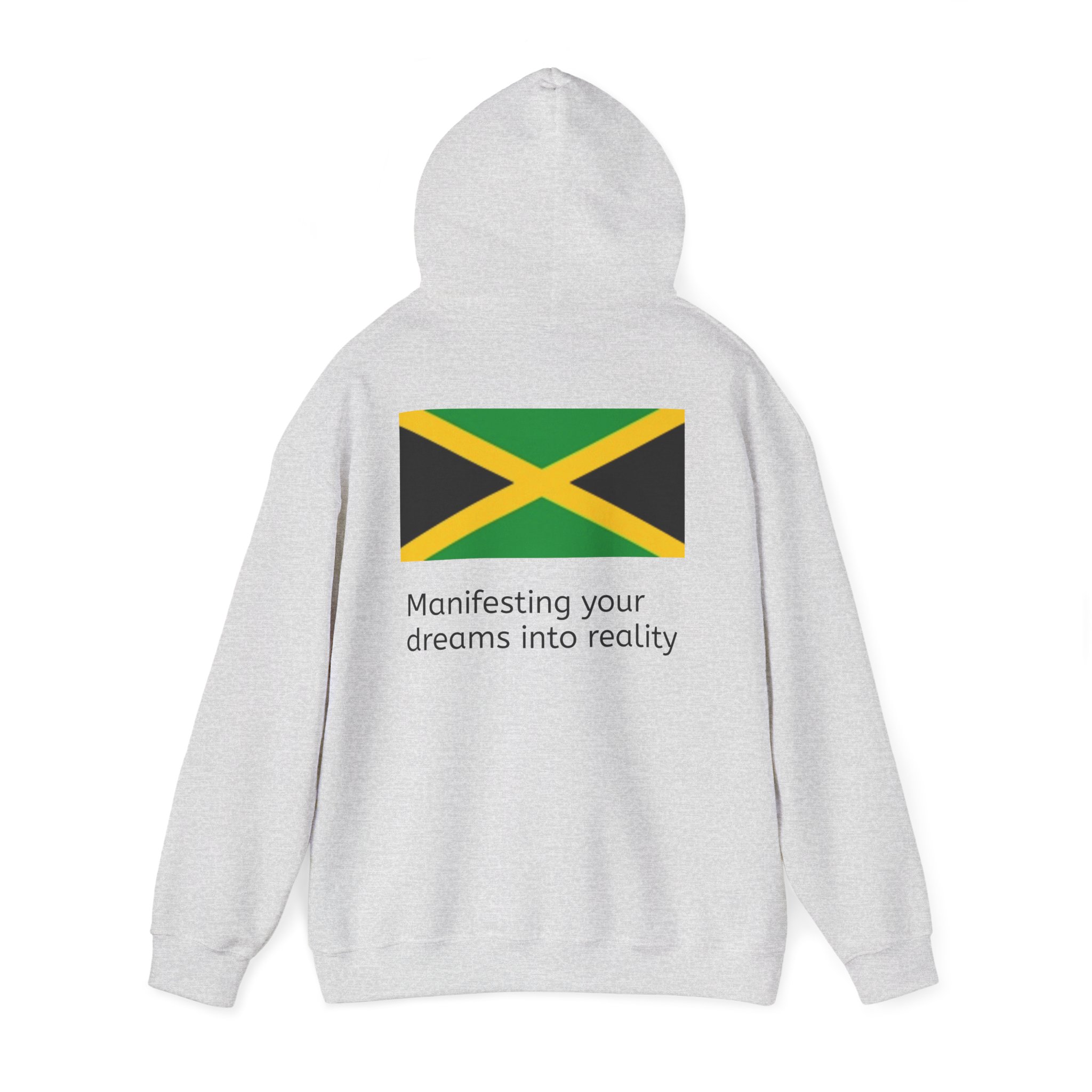 Jamaica Flag Hoodie – "Manifesting Your Dreams to Reality" Cozy Pullover - Image 11