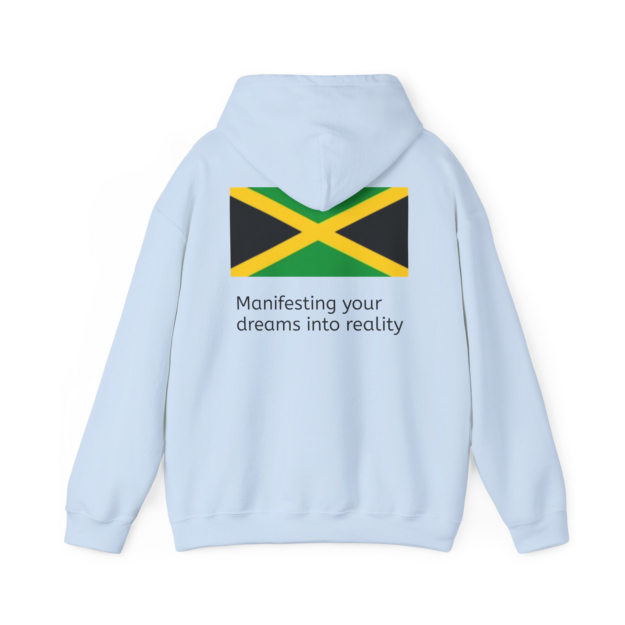Jamaica Flag Hoodie – "Manifesting Your Dreams to Reality" Cozy Pullover - Image 26