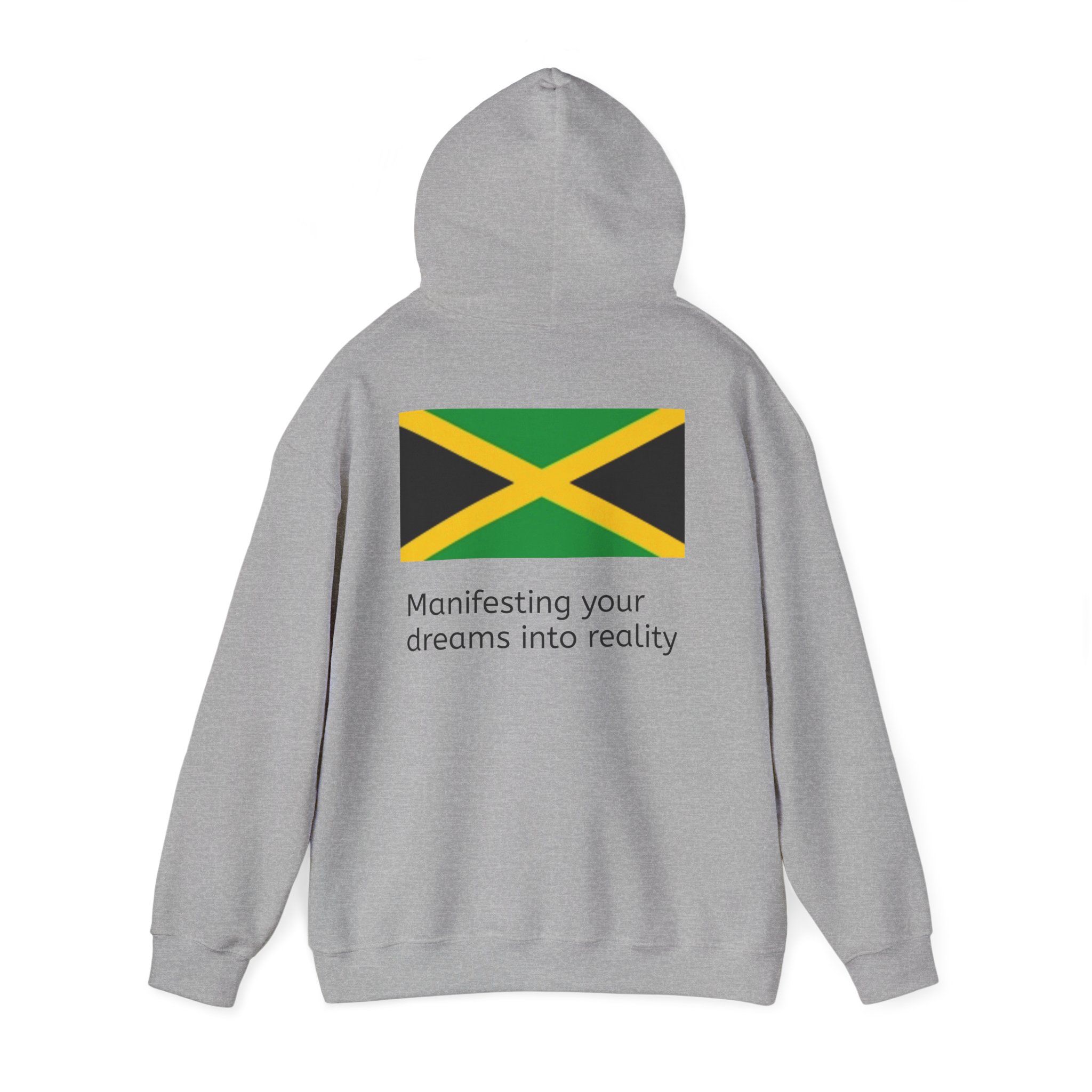 Jamaica Flag Hoodie – "Manifesting Your Dreams to Reality" Cozy Pullover - Image 19